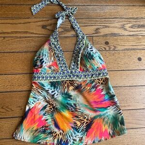 VENUS Multicolor Animal Print Top